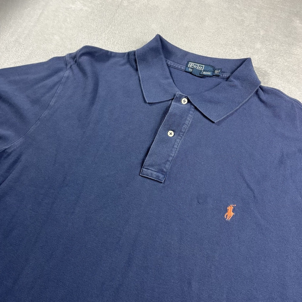 Polo‎ Ralph Lauren Mens Polo Shirt Short Sleeve Blue 2XLT Large Tall Golf Casual